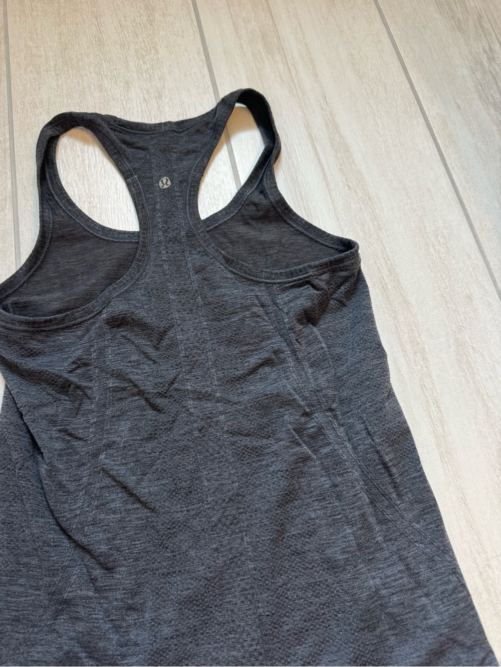 lululemon athletica charcoal racerback tank - Picture 2 of 5